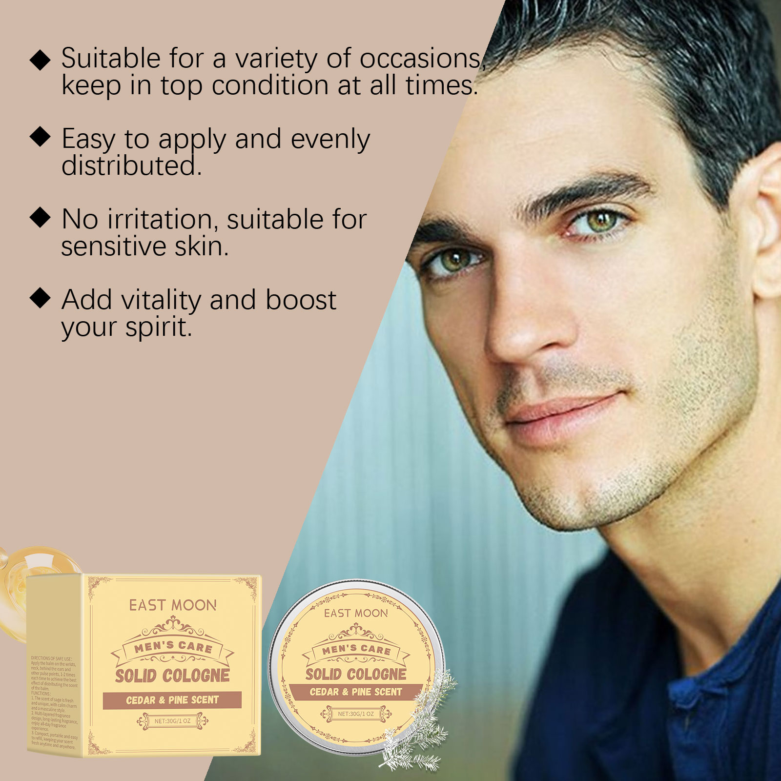 Cedar Wood Men's Solid Cologne - Perfume Fragrance List recension och pris