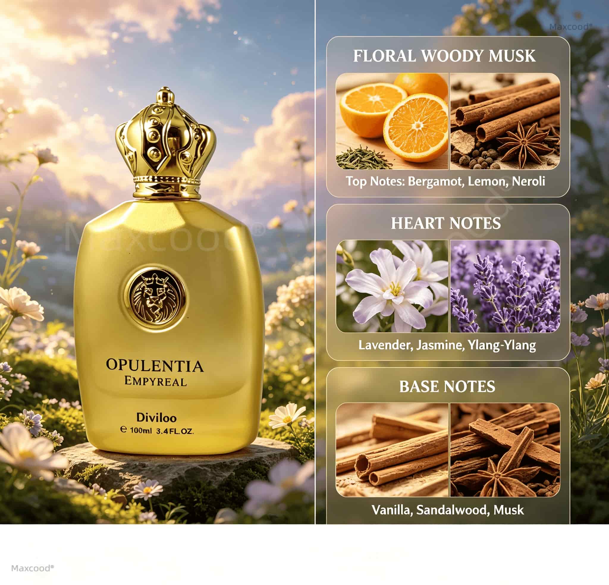 Floral, woody, and musky notes - Perfume Fragrance Long Lasting recension och pris